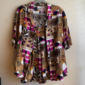 Y2K Vintage Kathie Lee Two Piece Matching Short Set